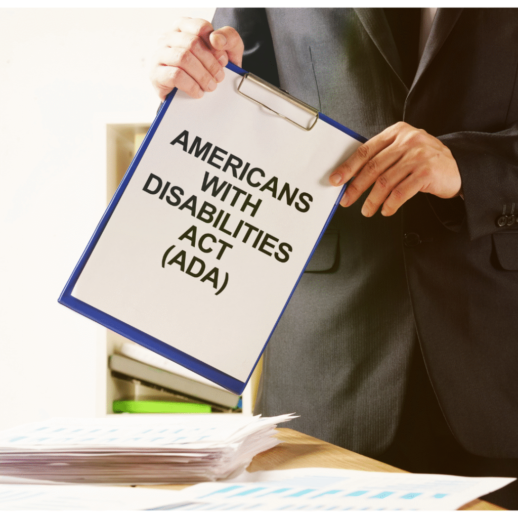 Clipboard reading Americans with Disabilities Act